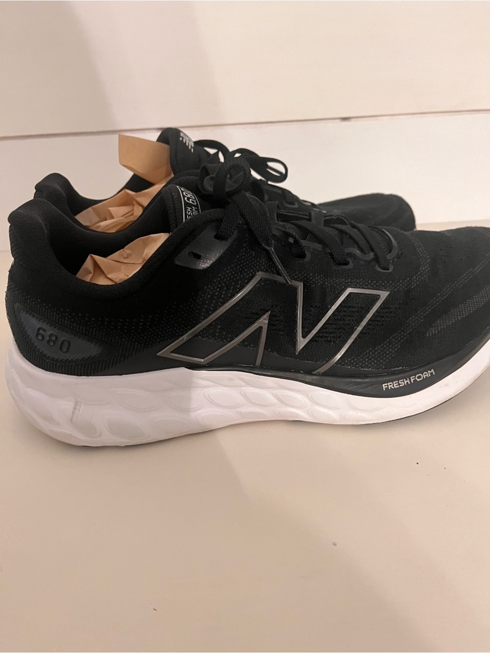 New Balance Fresh Foam 680 Black White Running Shoes Men’s 11
